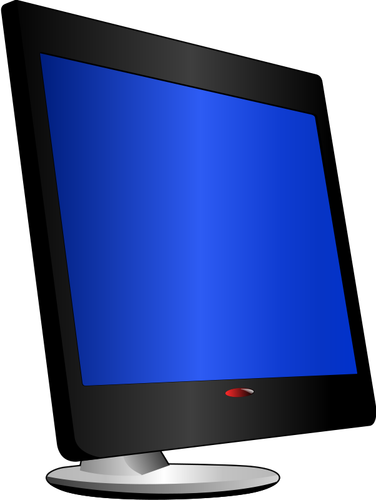 Image de vecteur autoportante LCD moniteur