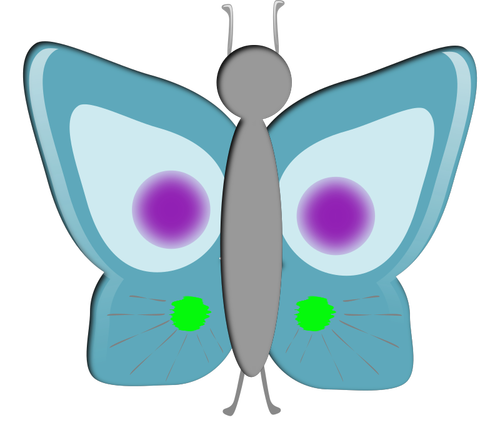 Modrý motýl obraz