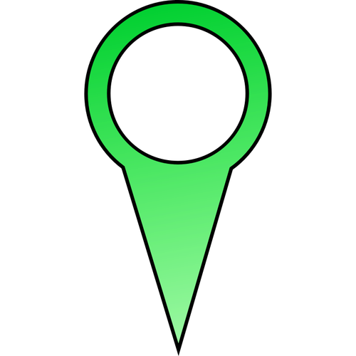 Vector de la imagen verde pin