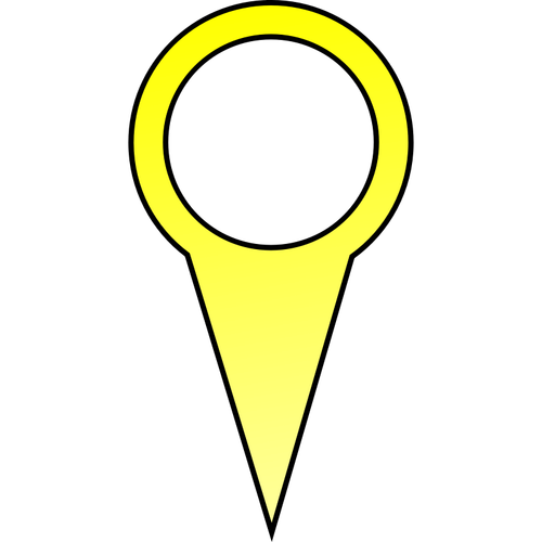 Immagine vettoriale pin giallo