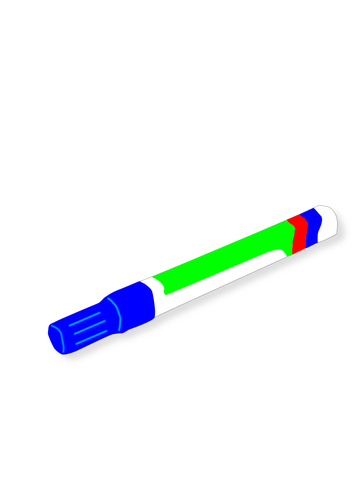 Blå markør