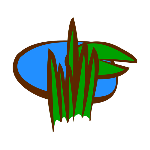 Jezírko s rostlinami