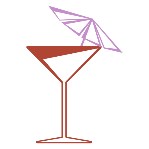 Martini verre vector clipart