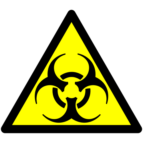 Biohazard वेक्टर संकेत चेतावनी