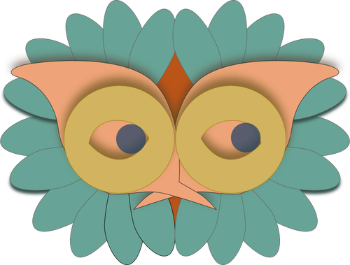 Птица маска векторное изображение