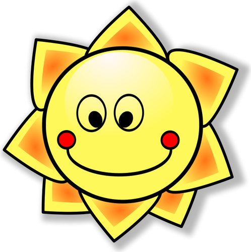 Happy sun vector image