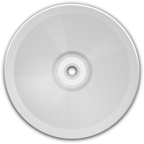 Símbolo do CD com a imagem vetorial de reflexão