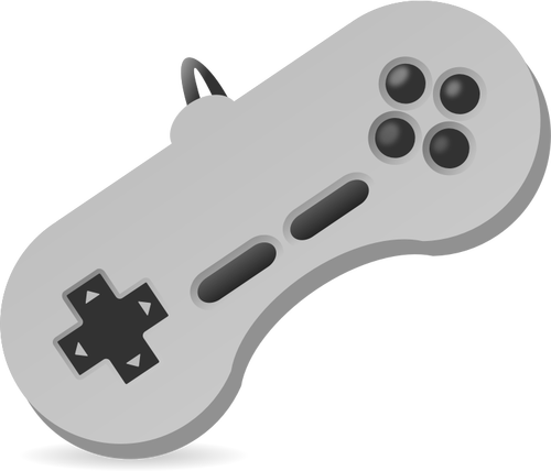 Vectorillustratie van spelconsole twee hand joystick