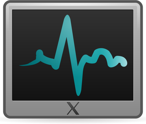 Vector de desen de emoţie monitor ecran