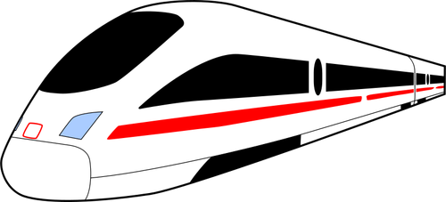 Tren InterCity express vector de la imagen