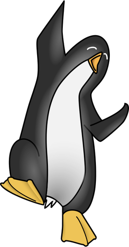 Hapy pinguin vector imagine