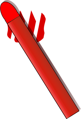 Grafica vectoriala de ceara rosie pastel