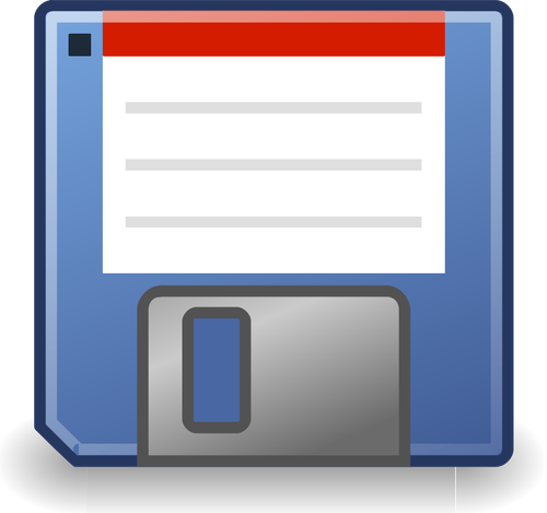 Gambar vektor biru floppy disk