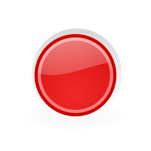 Botón rojo en los gráficos de marco rojo oscuro