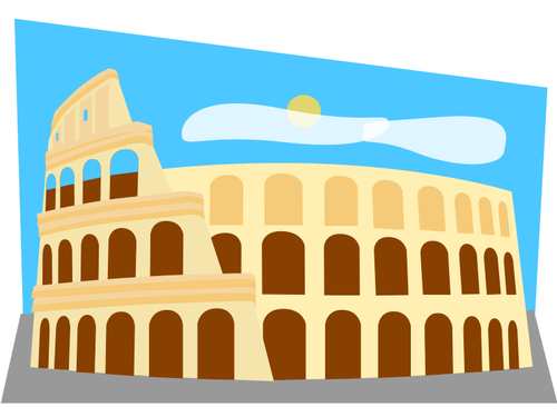Colosseum i Roma vector illustrasjon