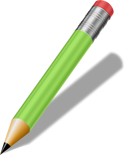 Image clipart crayon vert aiguisé vector