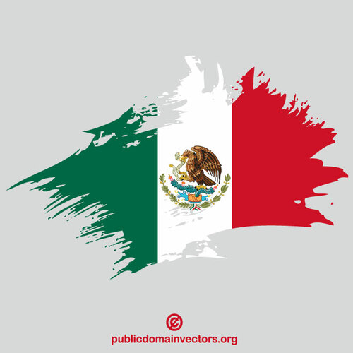 Meksika bayrağı fırça darbesi