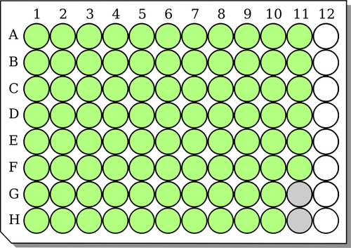 96 väl microplate vektorbild