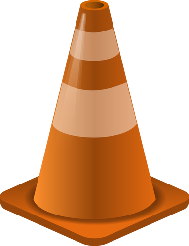 Imagem vetorial de cone de tráfego