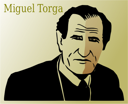 Vetor desenho do cartaz de Miguel Torga