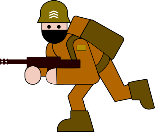 Militärische Soldat