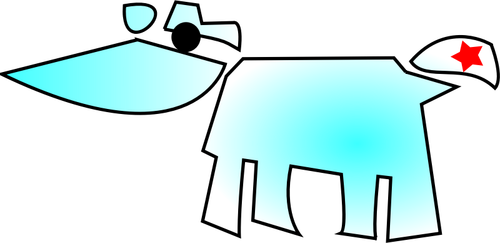 Desenho vetorial abstrato do vaca