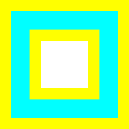 בתמונה וקטורית רבוע כחול וצהוב