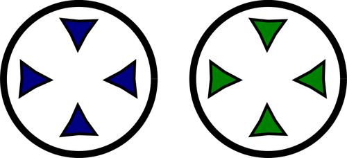 Deux points de discussion vector image