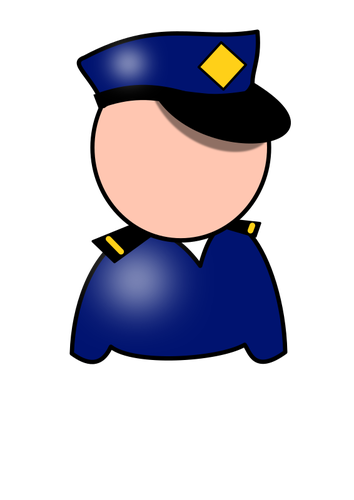 Polismannen vektor symbol