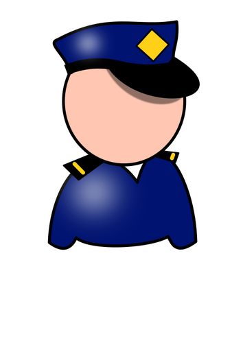 Vector símbolo de la policía