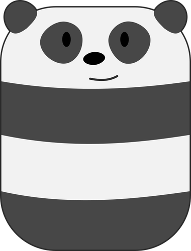 Panda sorridente