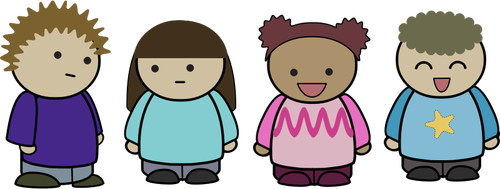 Dibujos animados personas carácter set vector de la imagen