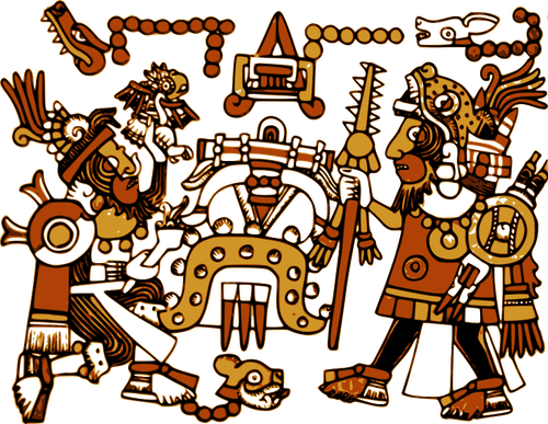 Mixtec illüstrasyon