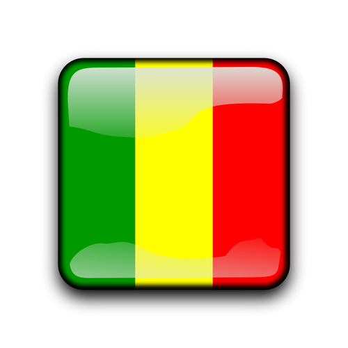 Vector drapeau Mali