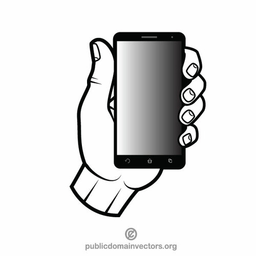 Smartphone in der hand