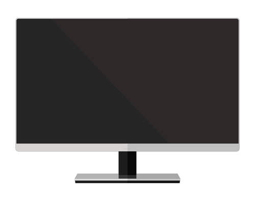 Jednoduché širokoúhlý LED monitor vektorový obrázek