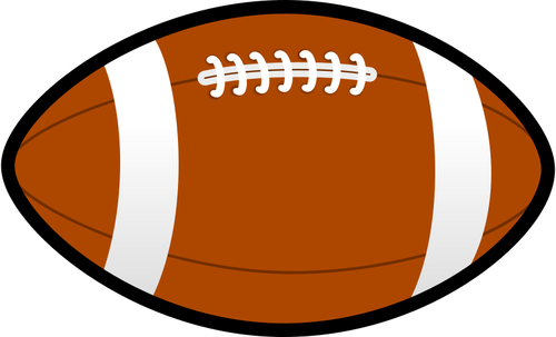 ラグビー ボールのベクトル図