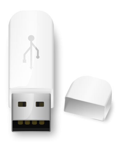 תמונת וקטור של הסמל כונן הבזק USB