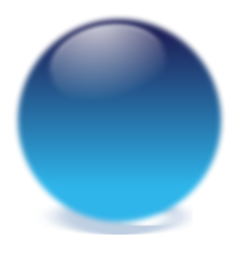 הכדור הכחול בתמונה וקטורית