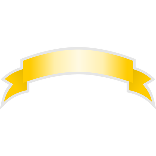 Yellow ribbon vector