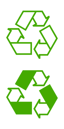 Reciclaje iconos vector illustration