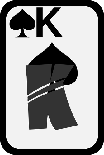 King of Spades iskambil funky vektör küçük resim