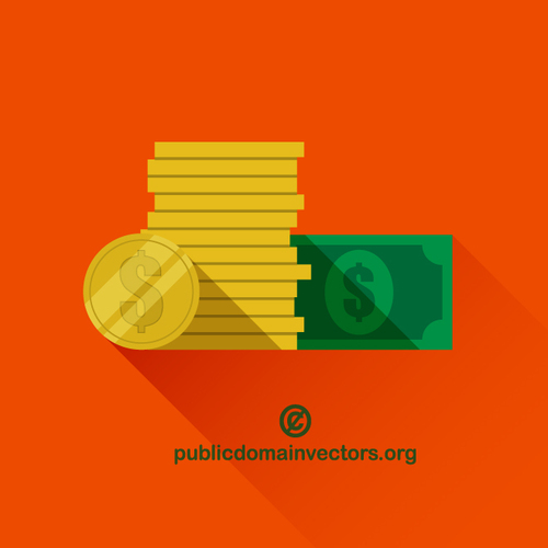 Money vector concept illustration