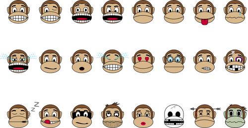 Monkey emoji bilde