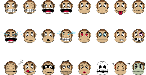 원숭이 이모티콘 이미지