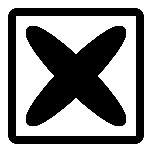 Black clear symbol