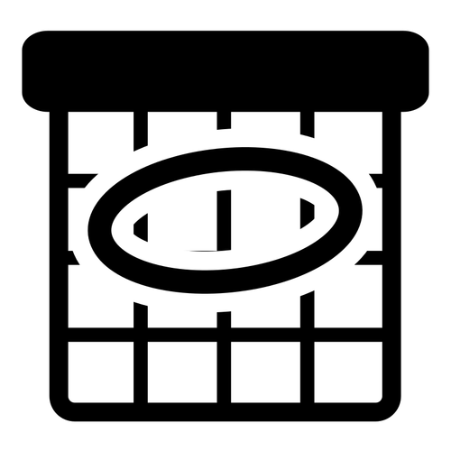 Vector afbeelding van primaire schema zwart-wit pictogram