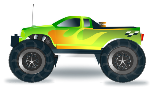 Illustration vectorielle de Monster truck