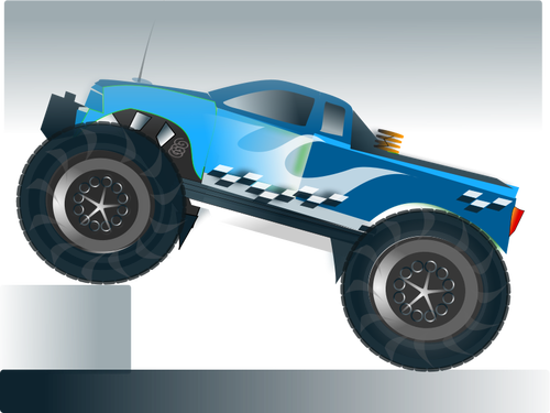 Monster truck stunt vektor