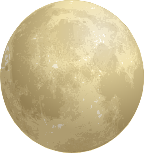 Full moon vector drawing